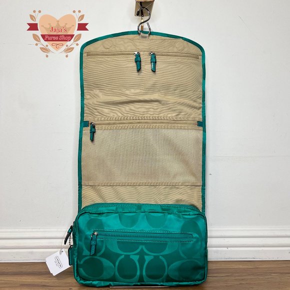 💚Coach Signature Fabric-Nylon Cosmetic Travel Bag💚 - Picture 4 of 16